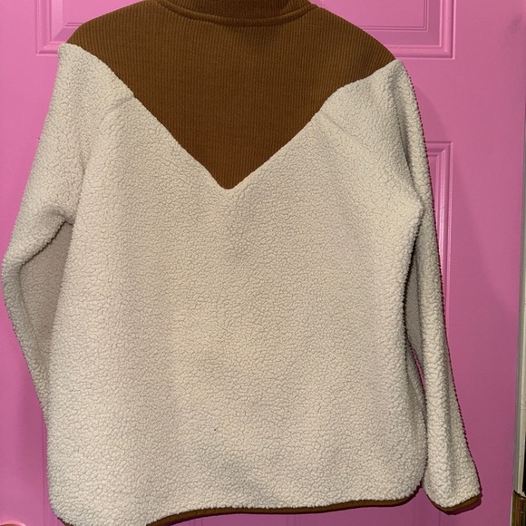 Time and Tru Cream and Brown  Corduroy/Sherpa Jacket - Picture 5 of 5